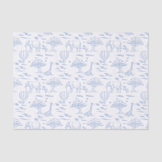 Mousseline Papier de tissus baby shower (Recto)