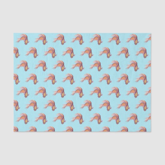 Mousseline Papier de tissus Betta Fish (Recto)