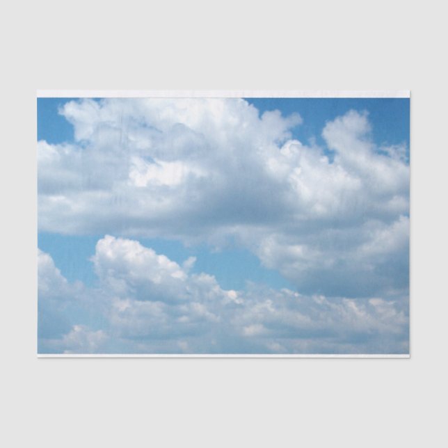 Mousseline Papier de tissus 'Blue Skies' (Recto)
