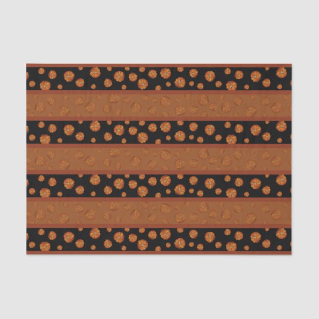 Mousseline Papier de tissus citrouille (Recto)