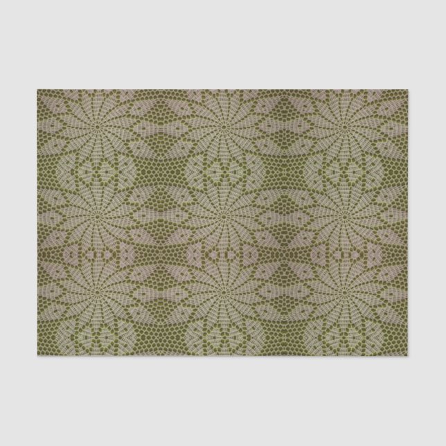 Mousseline Papier de tissus - Crochet d'olive - HAMbyWG (Recto)