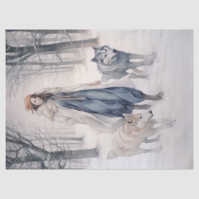 Mousseline Papier de tissus de découpage - Whispers of the Wi (Recto)