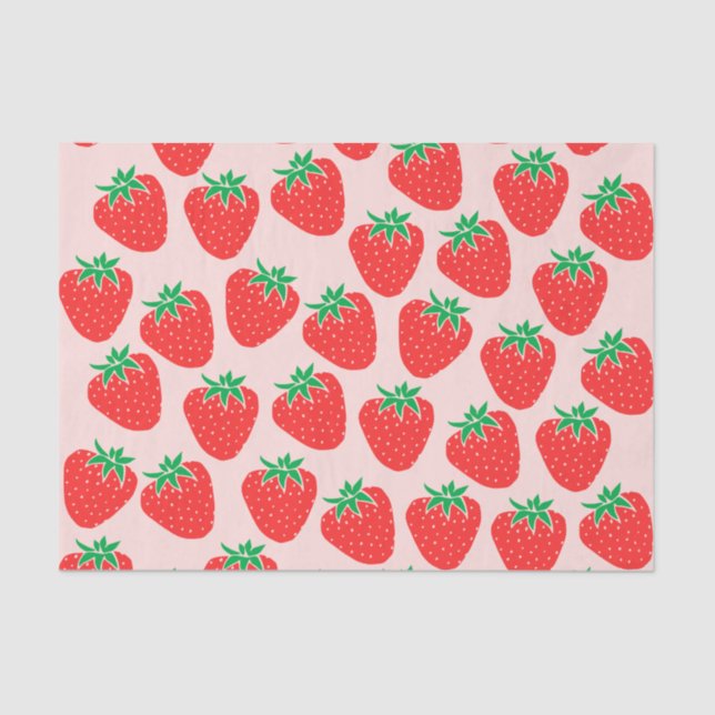 Mousseline Papier de tissus de fraises cuites (Recto)