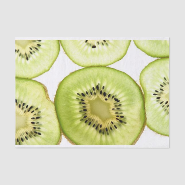 Mousseline Papier de tissus de fruits de Kiwi (Recto)