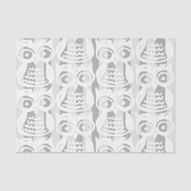 Mousseline Papier de tissus de hibou (Recto)