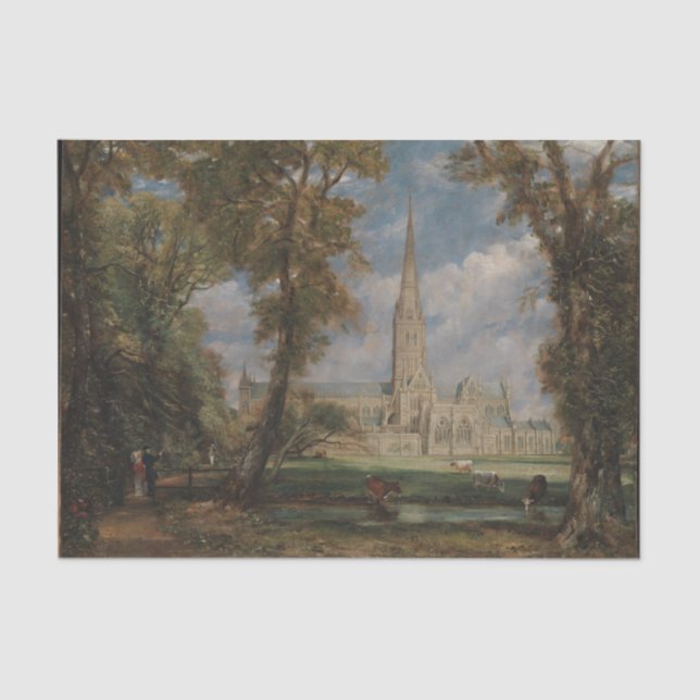 Mousseline Papier de tissus de la cathédrale de Salisbury (Recto)