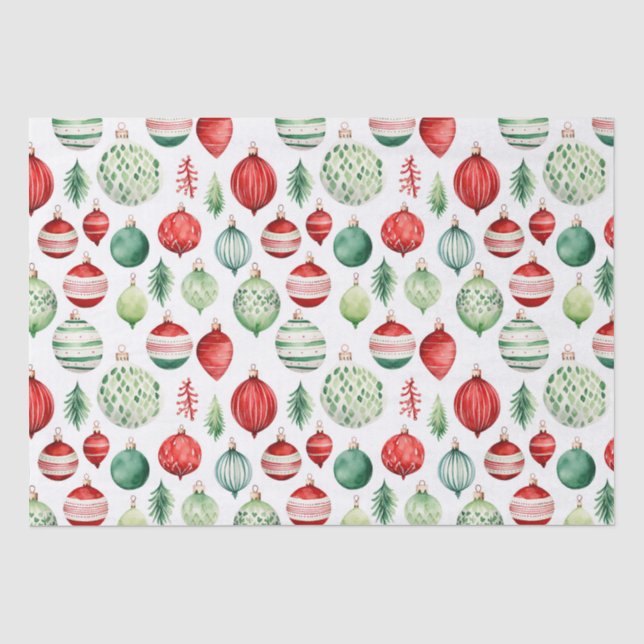 Mousseline Papier de tissus de Noël rétro (Recto)