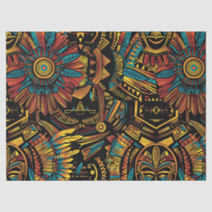 Mousseline Papier de tissus décoratif Beige "Aztec Dream"