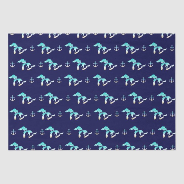 Mousseline Papier de tissus des Grands Lacs (Recto)