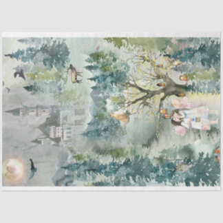 Mousseline Papier de tissus Dreamy Woodland Nursery