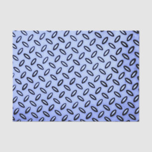 Mousseline Papier de tissus en métal bleu