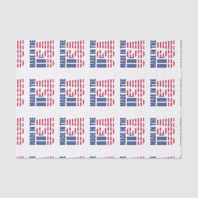 Mousseline Papier de tissus fabriqué aux États-Unis (Recto)