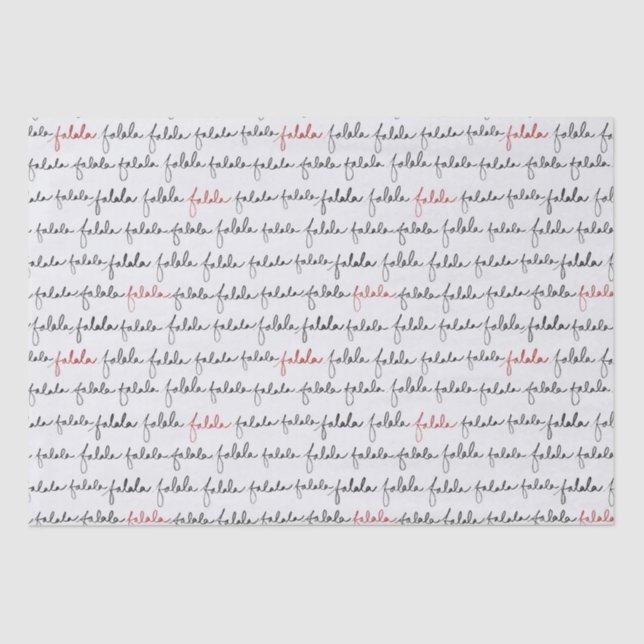 Mousseline Papier de tissus Falala (Recto)