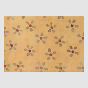 Mousseline Papier de tissus fleuri primitif