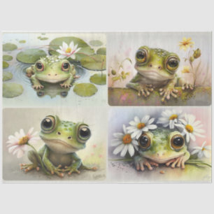 Mousseline Papier de tissus Froggies