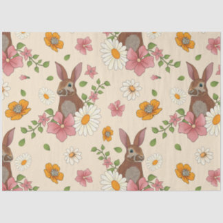 Mousseline Papier de tissus Hare de mars