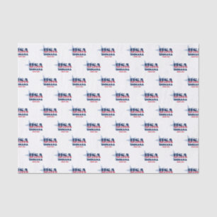 Mousseline Papier de tissus Indiana State Pride