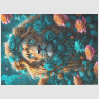 Mousseline Papier de tissus Lion King rose
