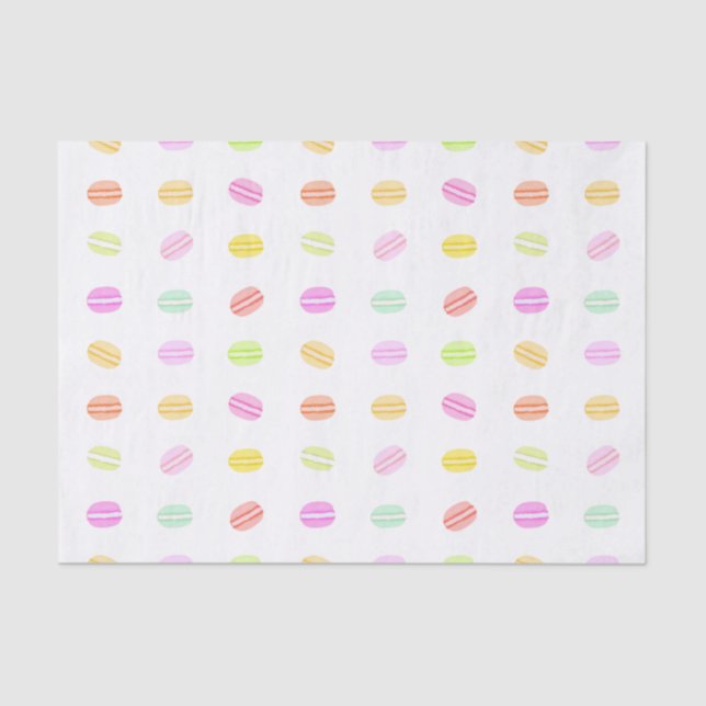 Mousseline Papier de tissus Macaron (Recto)