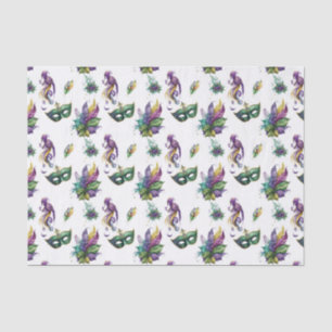 Mousseline Papier de tissus Mardi Gras