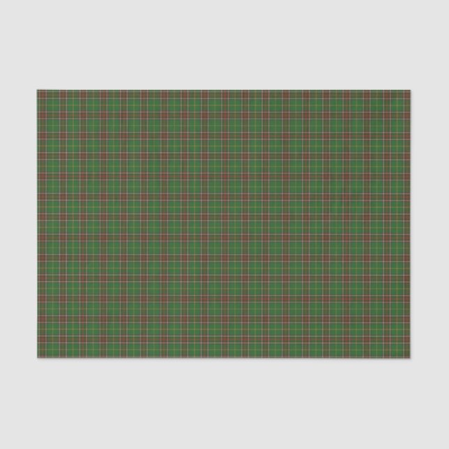 Mousseline Papier de tissus Noël tartan de Terre-Neuve (Recto)