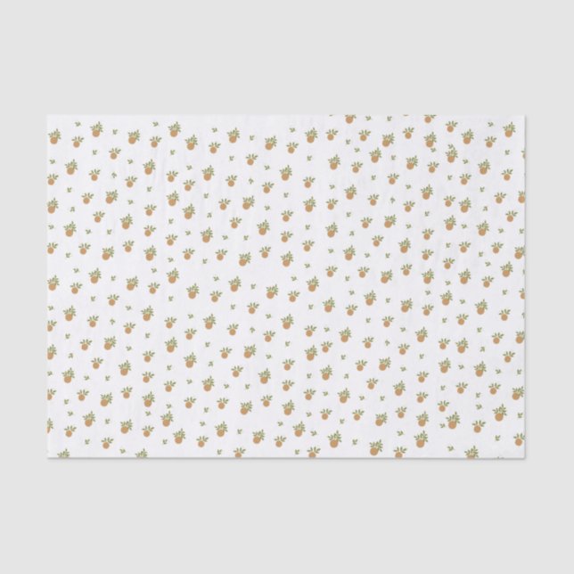 Mousseline Papier de tissus orange de Little Cutie (Recto)