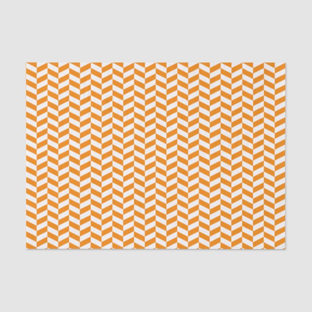 Mousseline Papier de tissus orangés et argentés blancs (Recto)