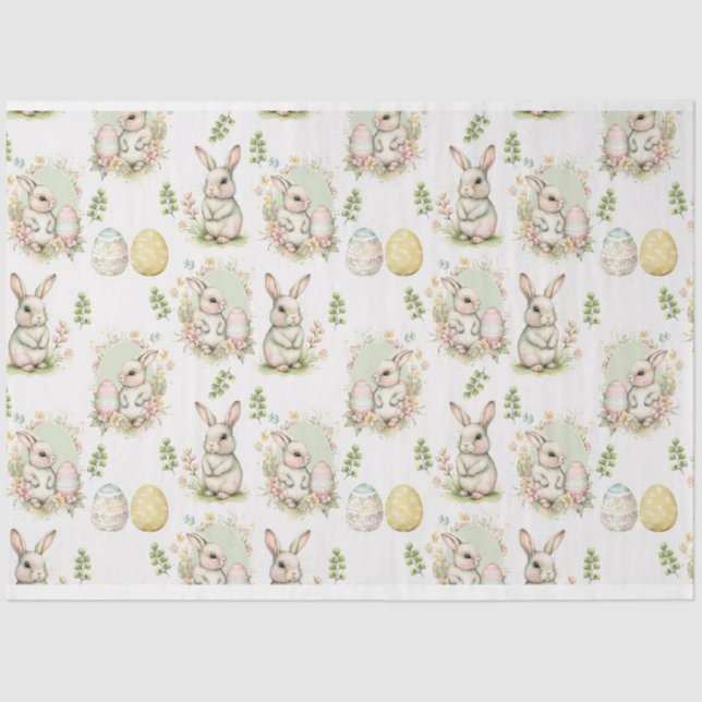 Mousseline Papier de tissus Ostara Rabbit (Recto)