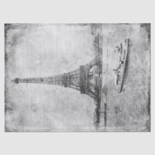 Mousseline Papier de tissus ou de découpage Paris Vintage