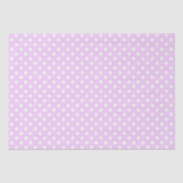 Mousseline Papier de tissus/Pois de lavande (Recto)