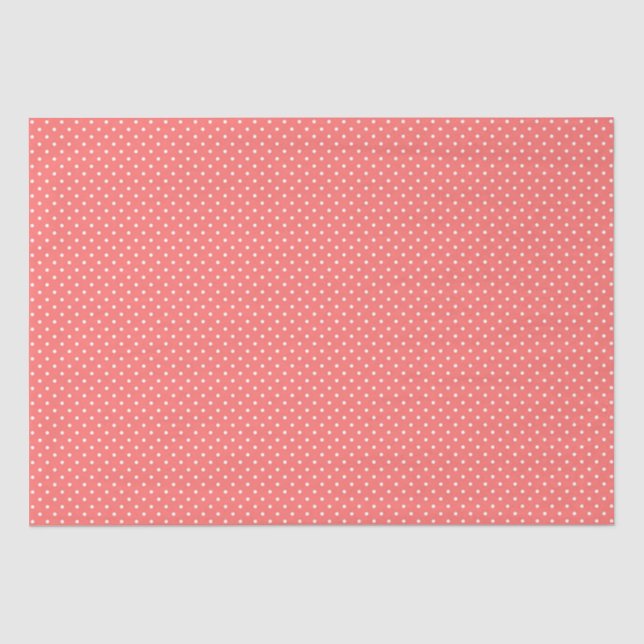 Mousseline Papier de tissus/Pois de pêche (Recto)