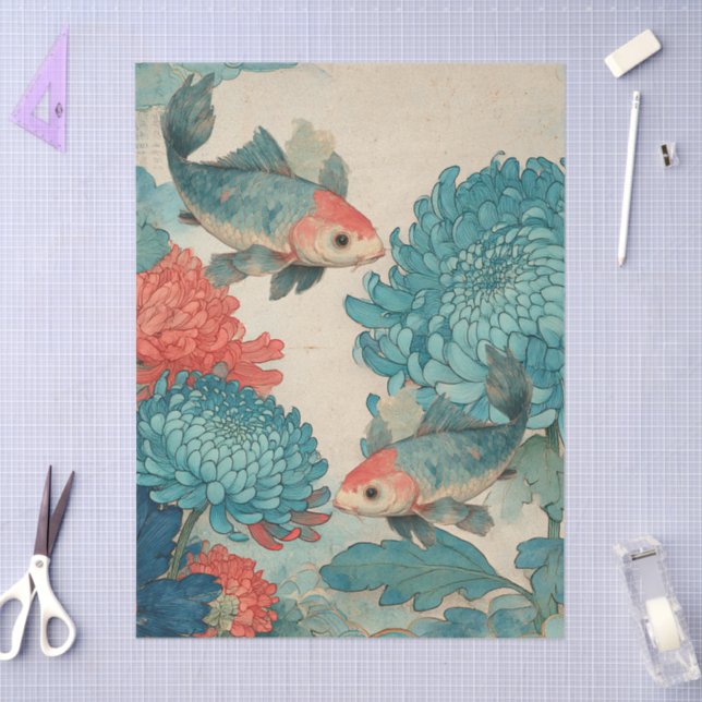 Mousseline Papier de tissus pour artisanat japonais pour déco (Artisanat)