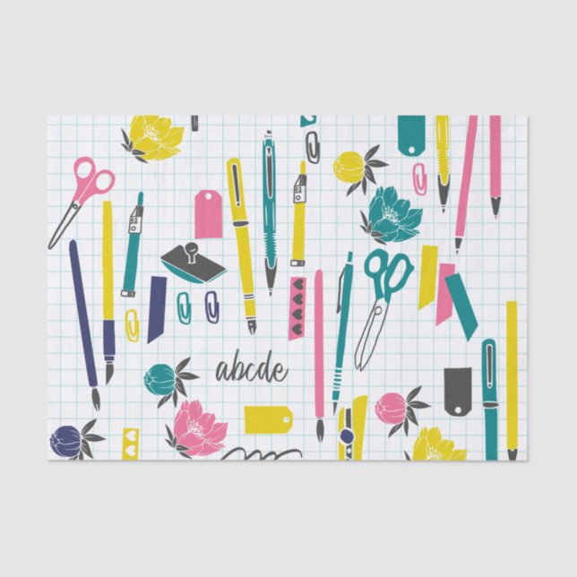 Mousseline Papier de tissus pour enseignants (Recto)