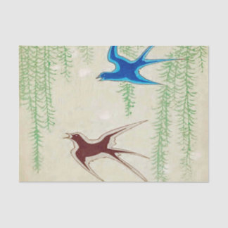 Mousseline Papier de tissus pour l'artisanat - Antique Birds