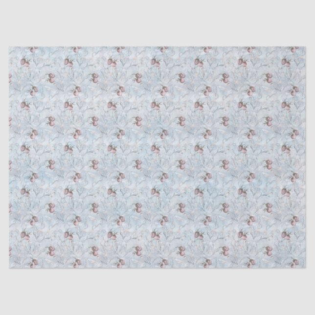 Mousseline Papier de tissus pour les baies d'hiver (Recto)