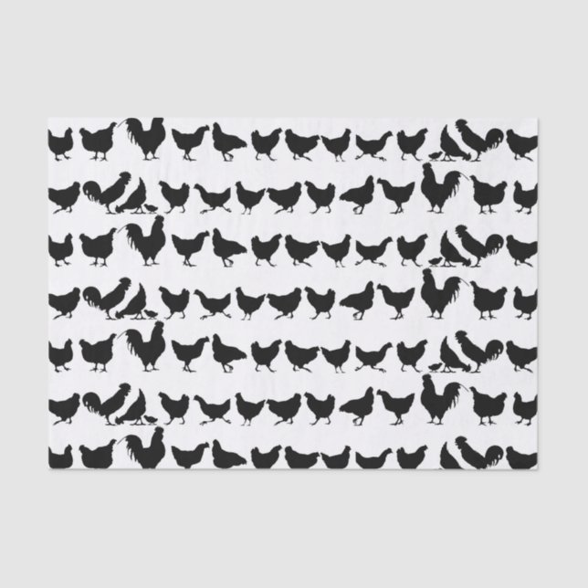 Mousseline Papier de tissus pour poulets ou papier de découpa (Recto)