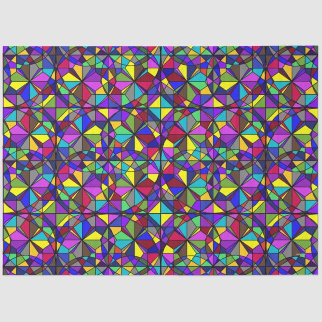 Mousseline Papier de tissus - Revêtement de verre tendu - HAM (Recto)