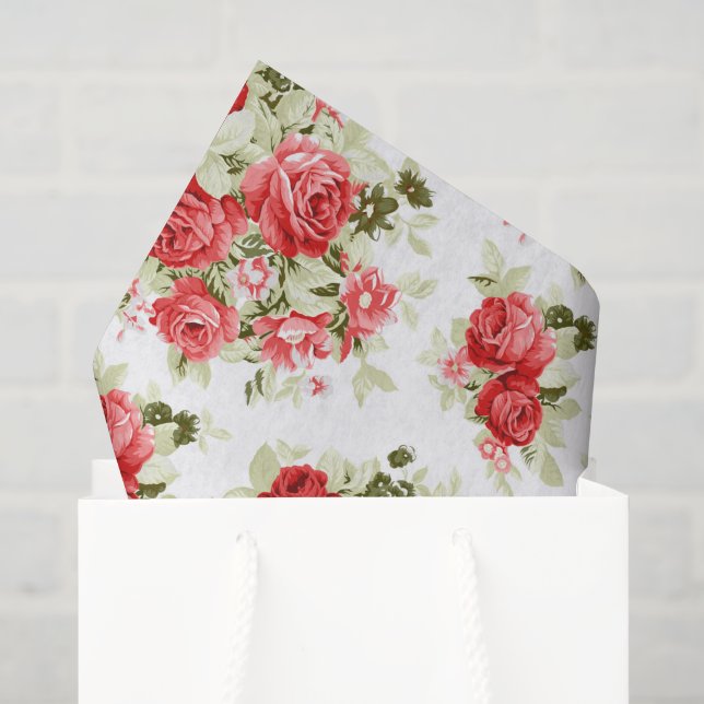 Mousseline Papier de tissus rose (Sac cadeau)