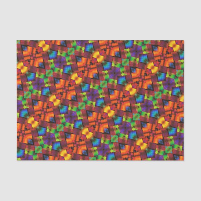 Mousseline Papier de tissus - Scales papillon (Recto)