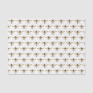 Mousseline Papier de tissus vintage à motif de miel