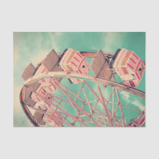 Mousseline Papier de tissus vintage Ferris Wheel