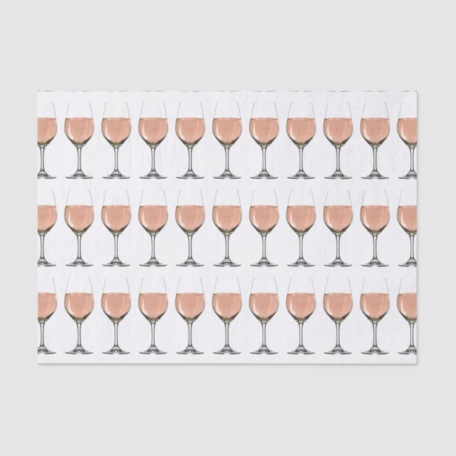 Mousseline papier de verre de vin rosé (Recto)