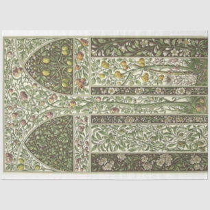 Mousseline Papier déco citron Art Nouveau