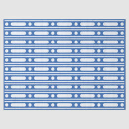 Mousseline Papier Découpage à Bordure en Os Incrusté Bleu Cla
