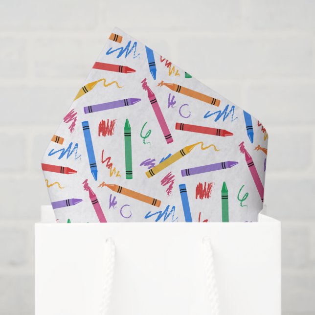 Mousseline Papier decoupage crayons, art scolaire (Sac cadeau)
