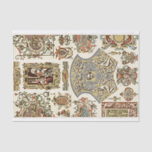 Mousseline Papier découpage de style baroque