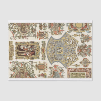 Mousseline Papier découpage de style baroque