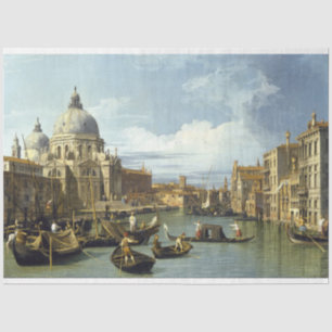 Mousseline Papier découpage du Grand Canal de Venise