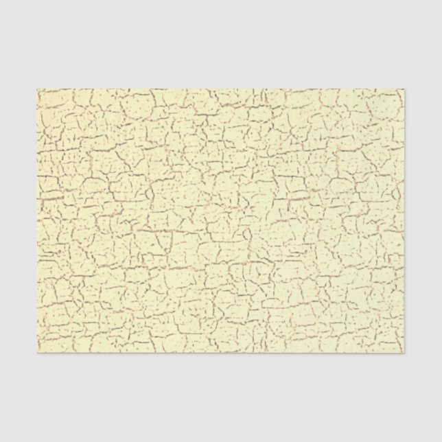 Mousseline Papier découpage effet craquelé beige  (Recto)