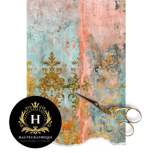 Mousseline Papier Découpage Floral Vintage Rustique Français